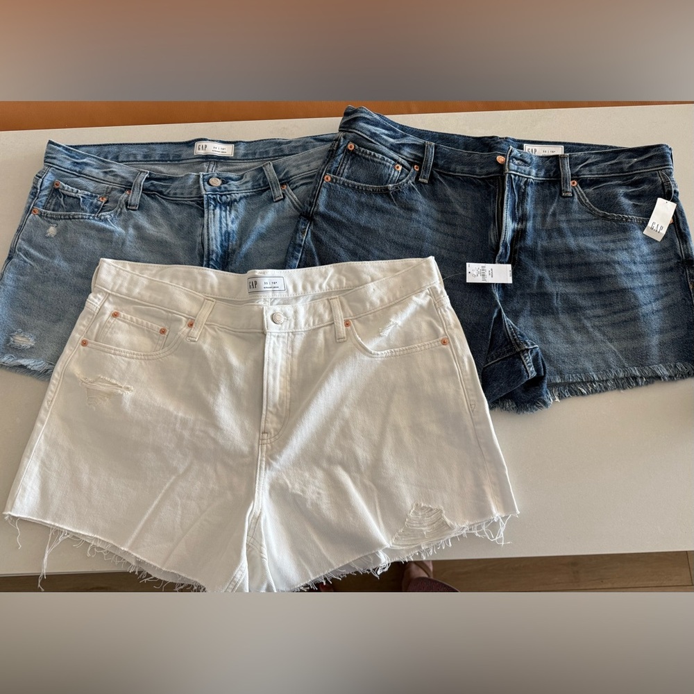 Lot of three (3) pairs of Denim Cutoff Shorts